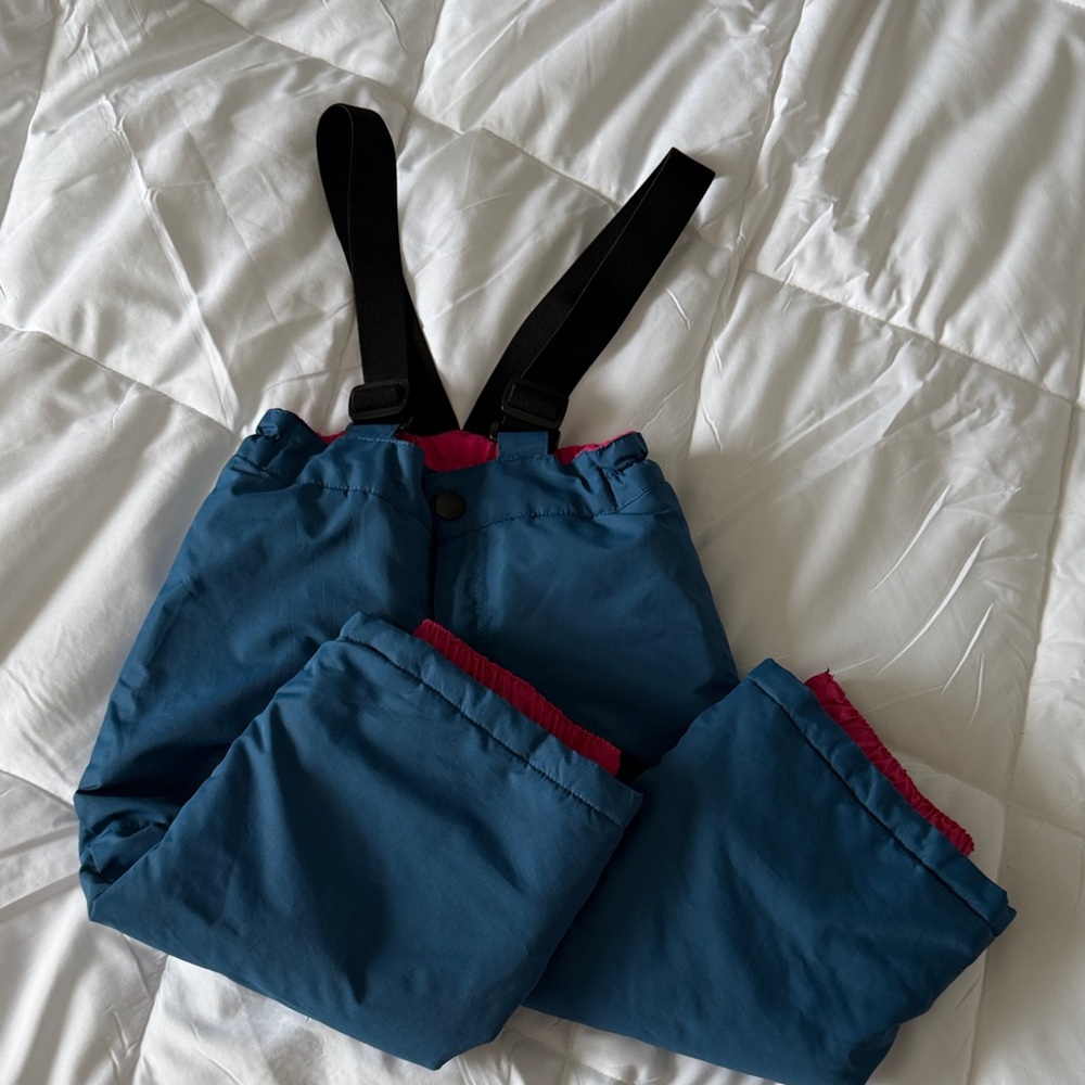 Pulse Blue and Pink Kids Snow Pants